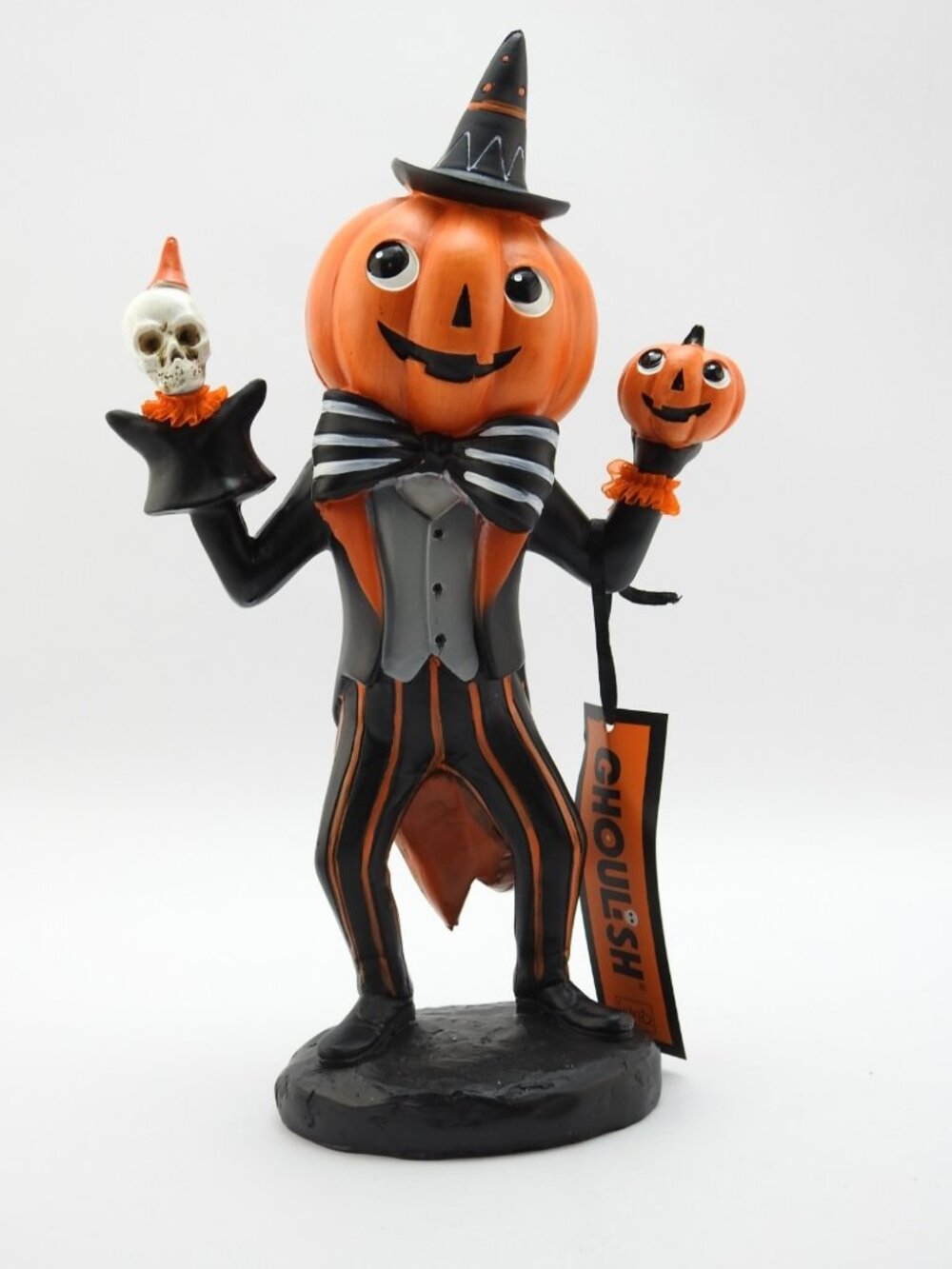 Ghoulies Pumpkin Head Skeleton Halloween Figurine Bethany Lowe Style
